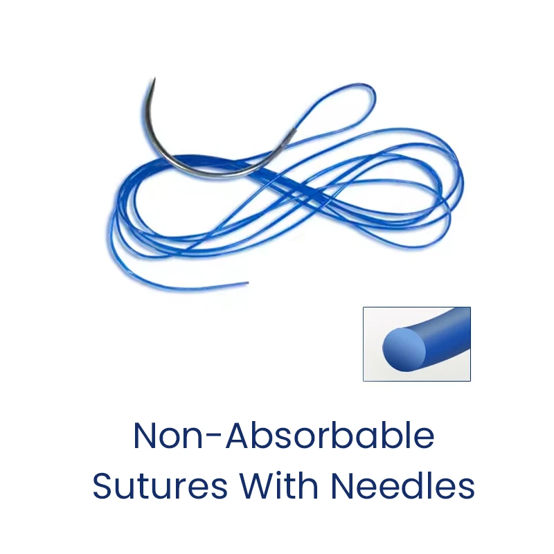 Non-absorbable surgical sutures