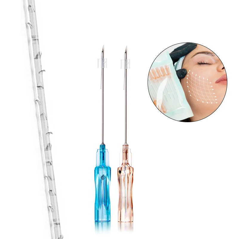 PLLA COG 3D Thread Strong Facial Suspension Lifting Barbed Thread For Clinic V-line Face Shaping