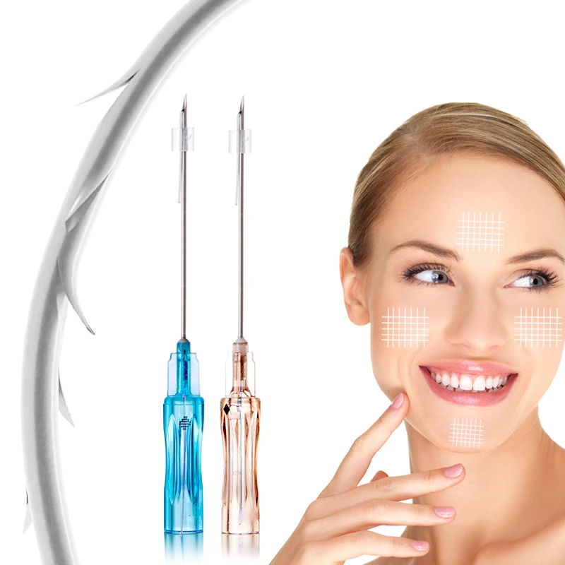 PLLA COG 3D Thread Strong Facial Suspension Lifting Barbed Thread For Clinic V-line Face Shaping