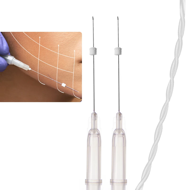PLLA Tornado Thread 26G 27G Strong Collagen Stimulation Skin Tightening Anti Aging