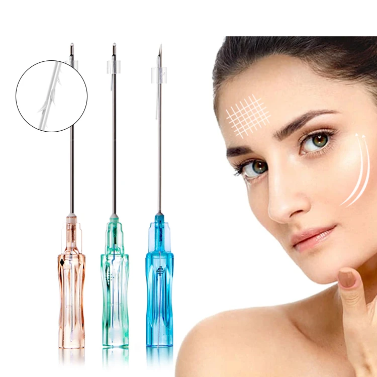 EO Sterilized PLLA 4D COG Thread For Face Neck Body Sagging Skin Tightening Treatment