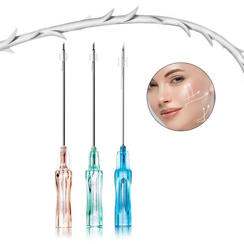 EO Sterilized PLLA 4D COG Thread For Face Neck Body Sagging Skin Tightening Treatment