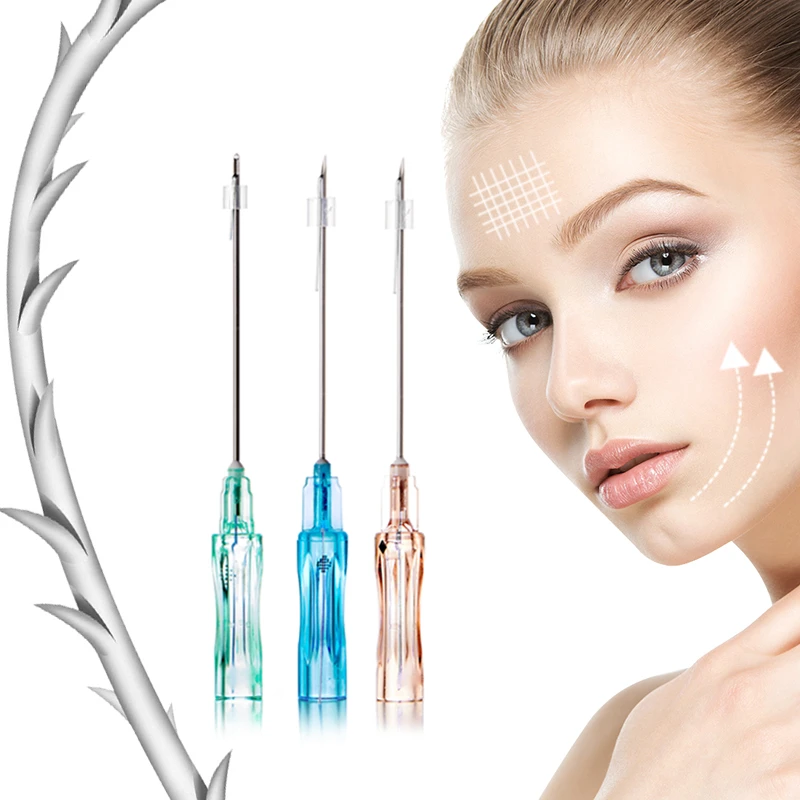 PLLA COG 3D Thread Strong Facial Suspension Lifting Barbed Thread For Clinic V-line Face Shaping
